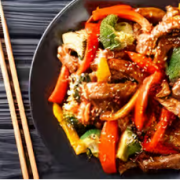 Beef with Teriyaki Sauce